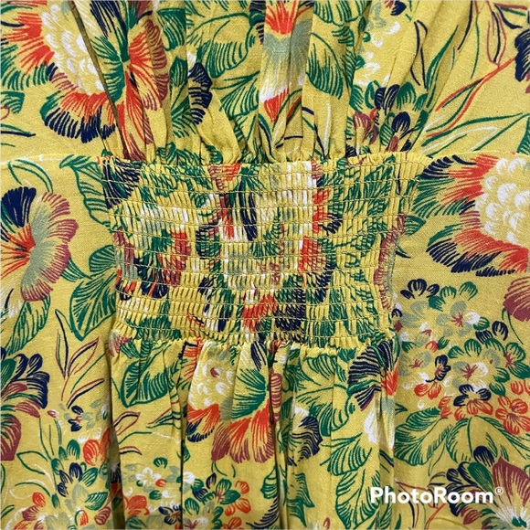 NWT Urban Outfitters Spring Floral Boho Linen Mini Dress - Size XS or MED - Picture 7 of 10